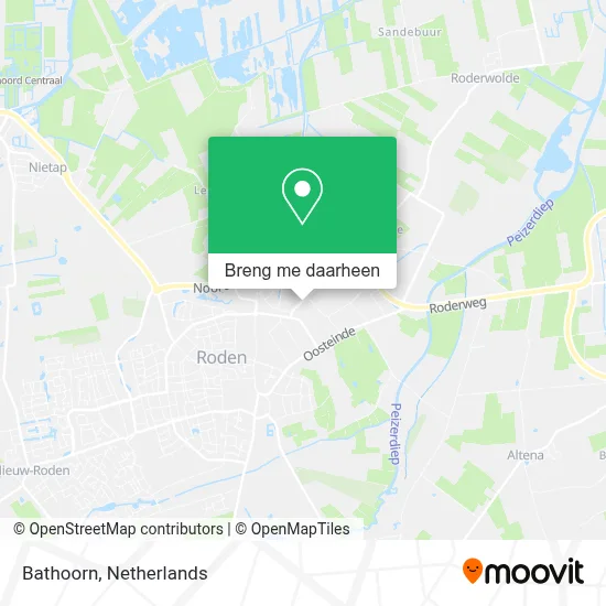 Bathoorn kaart