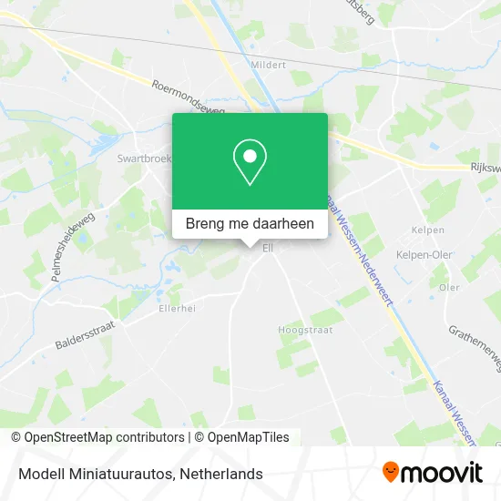 Modell Miniatuurautos kaart