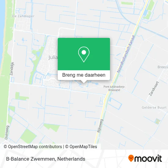 B-Balance Zwemmen kaart