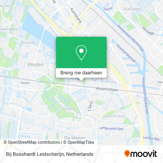 Bij Bosshardt Leidscherijn kaart