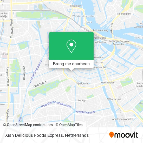 Xian Delicious Foods Express kaart