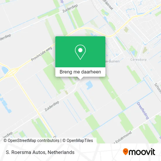 S. Roersma Autos kaart
