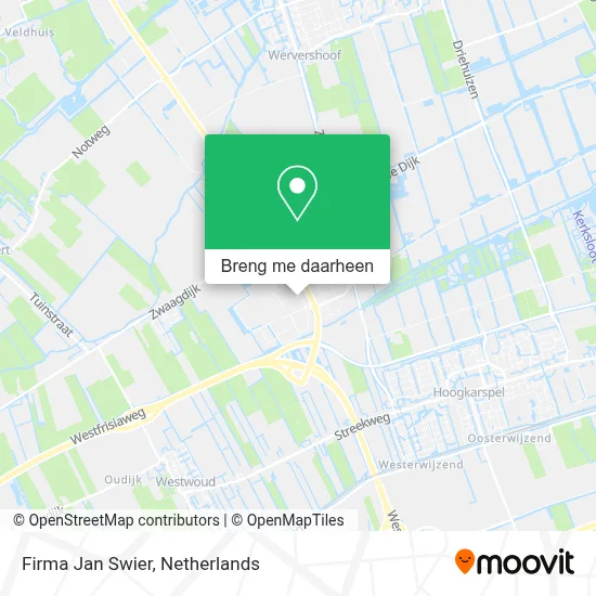 Firma Jan Swier kaart