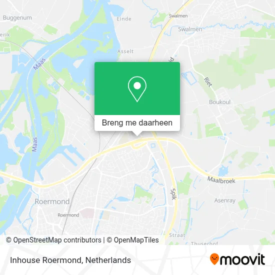 Inhouse Roermond kaart