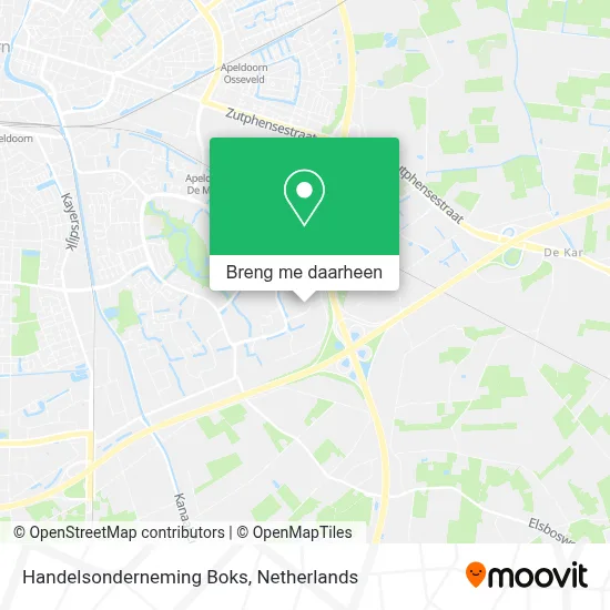 Handelsonderneming Boks kaart