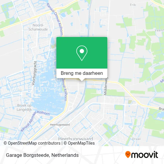 Garage Borgsteede kaart