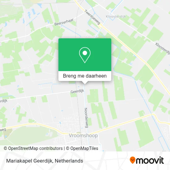 Mariakapel Geerdijk kaart