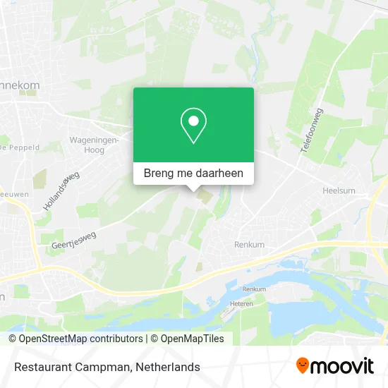 Restaurant Campman kaart