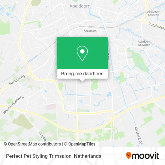 Perfect Pet Styling Trimsalon kaart