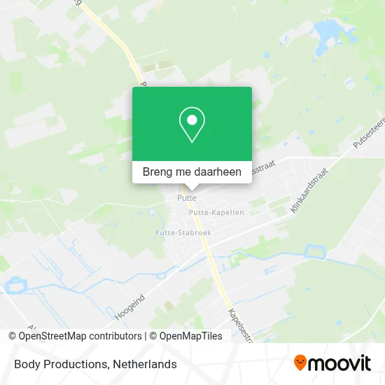 Body Productions kaart