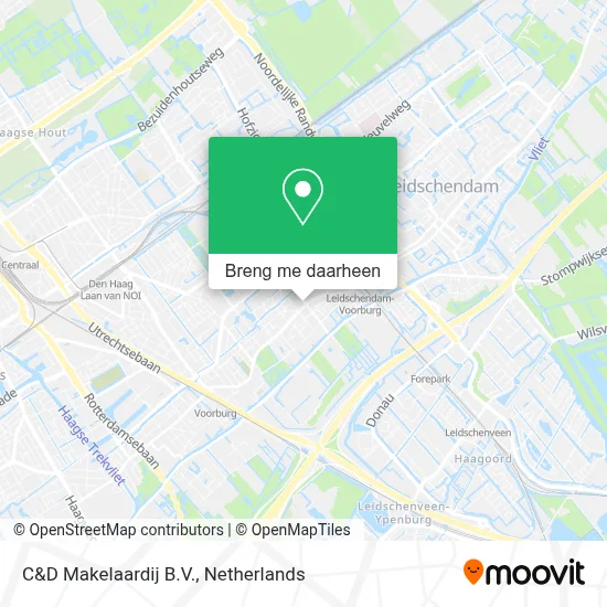 C&D Makelaardij B.V. kaart