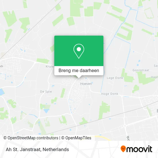 Ah St. Janstraat kaart