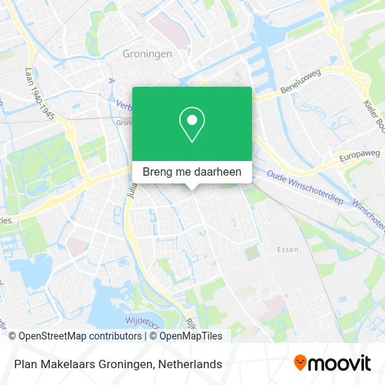 Plan Makelaars Groningen kaart