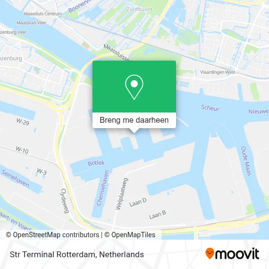 Str Terminal Rotterdam kaart