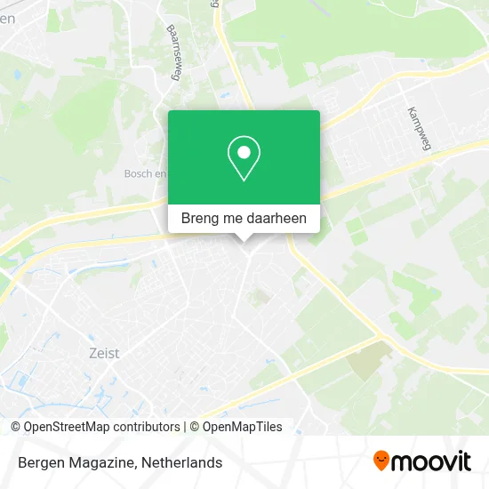 Bergen Magazine kaart