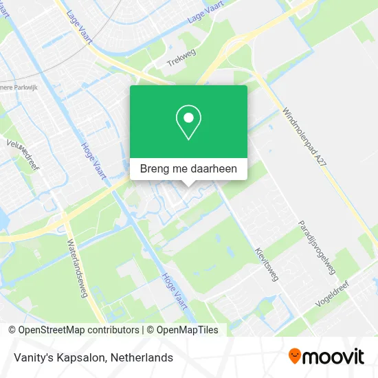Vanity's Kapsalon kaart