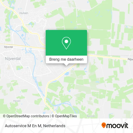 Autoservice M En M kaart
