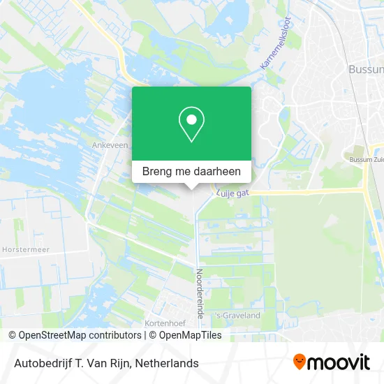 Autobedrijf T. Van Rijn kaart