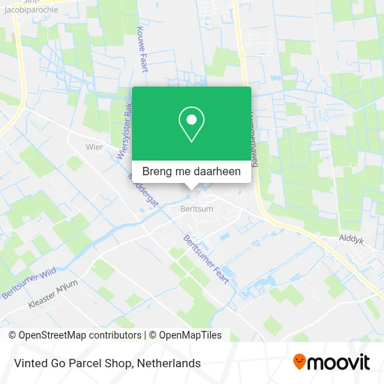 Vinted Go Parcel Shop kaart