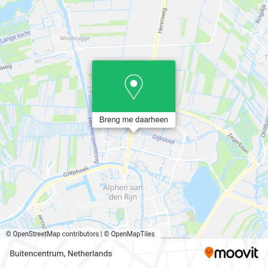 Buitencentrum kaart