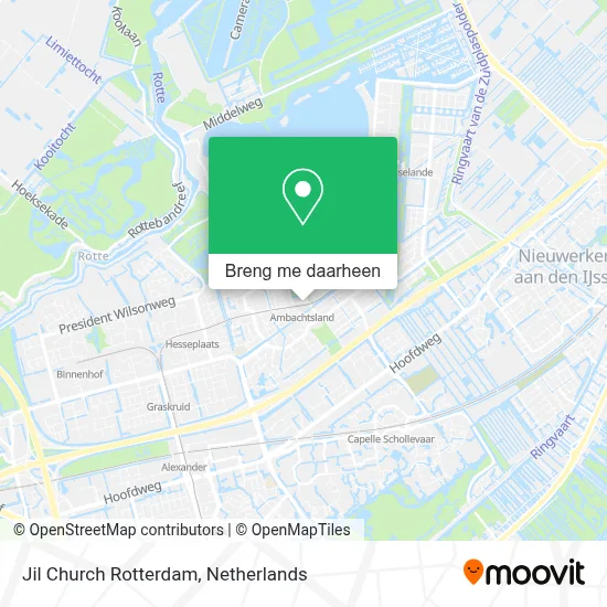 Jil Church Rotterdam kaart