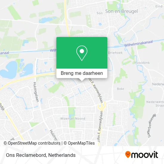 Ons Reclamebord kaart