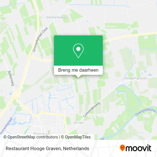 Restaurant Hooge Graven kaart
