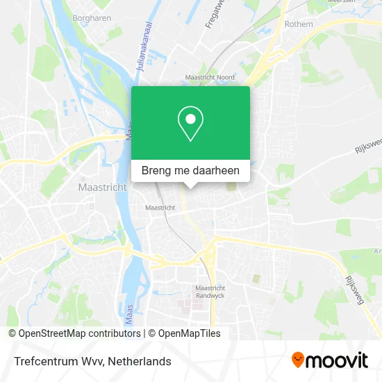 Trefcentrum Wvv kaart