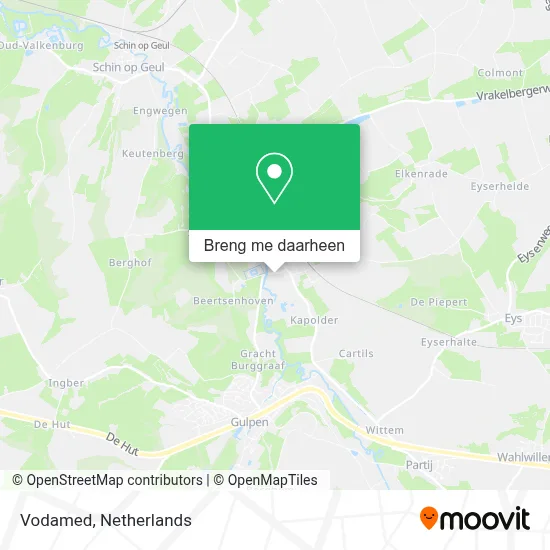 Vodamed kaart