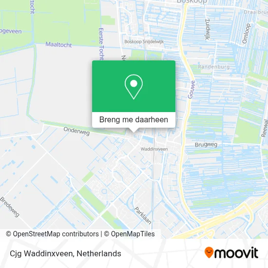 Cjg Waddinxveen kaart
