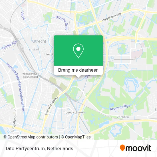Dito Partycentrum kaart