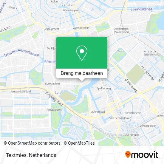 Textmies kaart