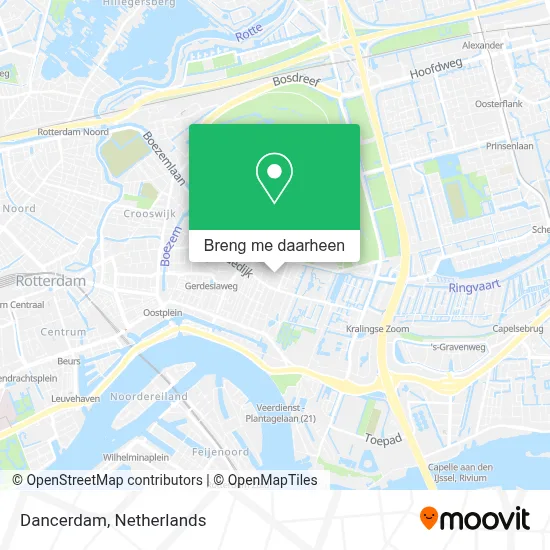 Dancerdam kaart