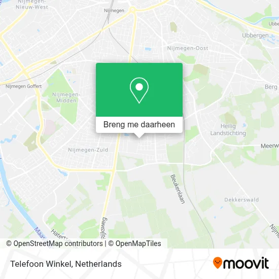 Telefoon Winkel kaart