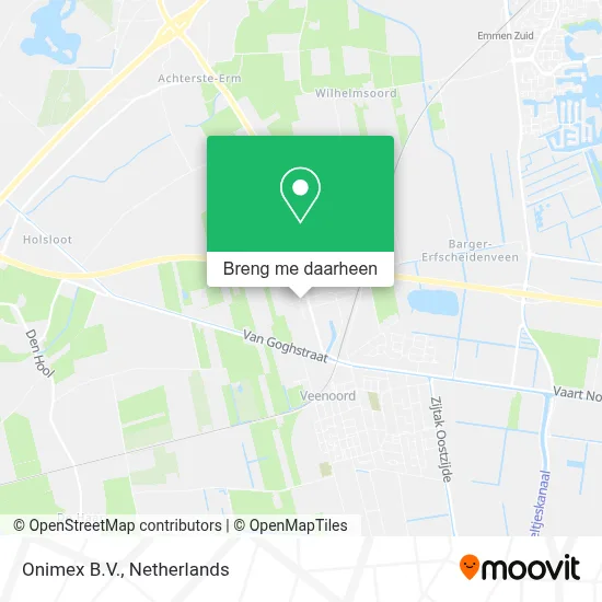 Onimex B.V. kaart