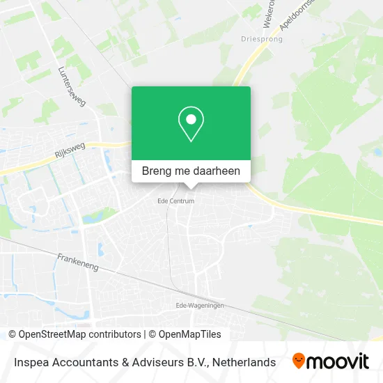Inspea Accountants & Adviseurs B.V. kaart