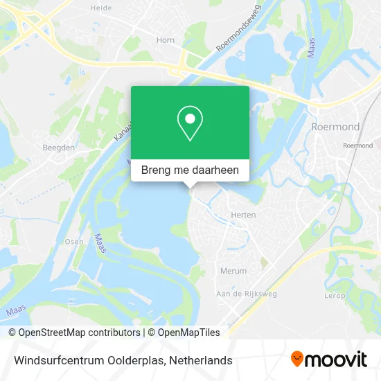 Windsurfcentrum Oolderplas kaart