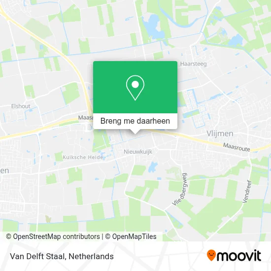 Van Delft Staal kaart