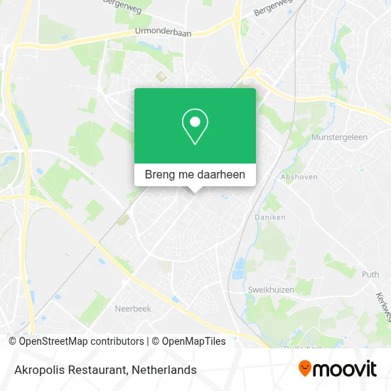 Akropolis Restaurant kaart