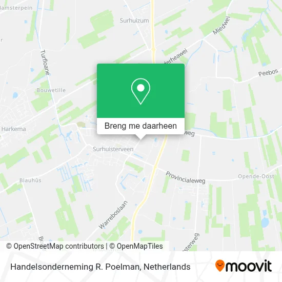 Handelsonderneming R. Poelman kaart
