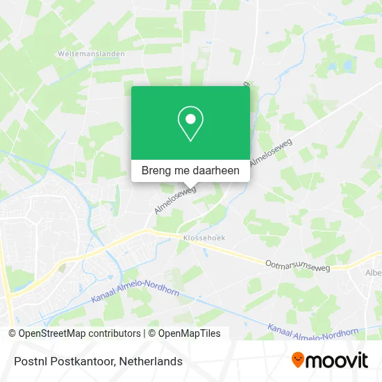 Postnl Postkantoor kaart