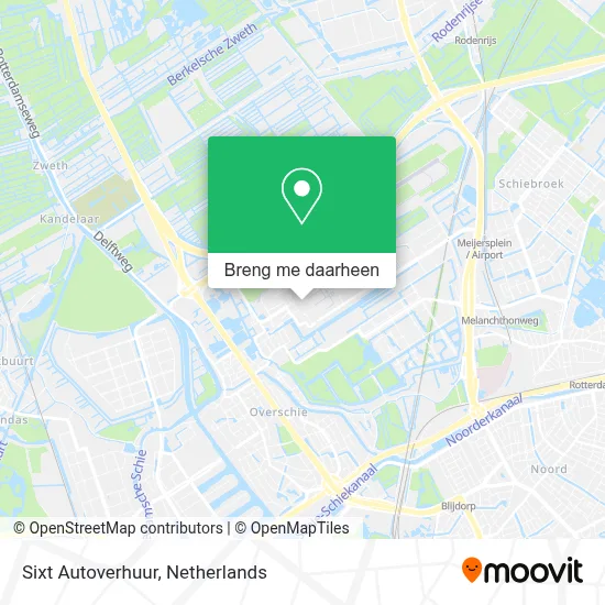 Sixt Autoverhuur kaart