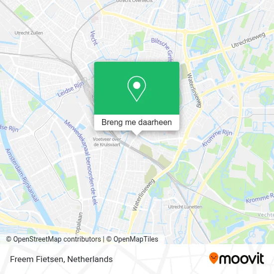 Freem Fietsen kaart