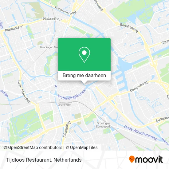 Tijdloos Restaurant kaart