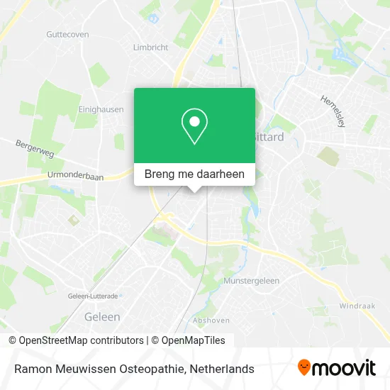 Ramon Meuwissen Osteopathie kaart