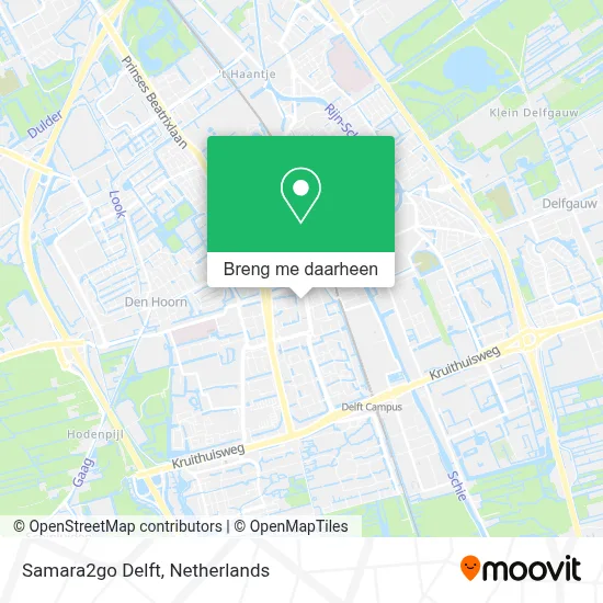 Samara2go Delft kaart
