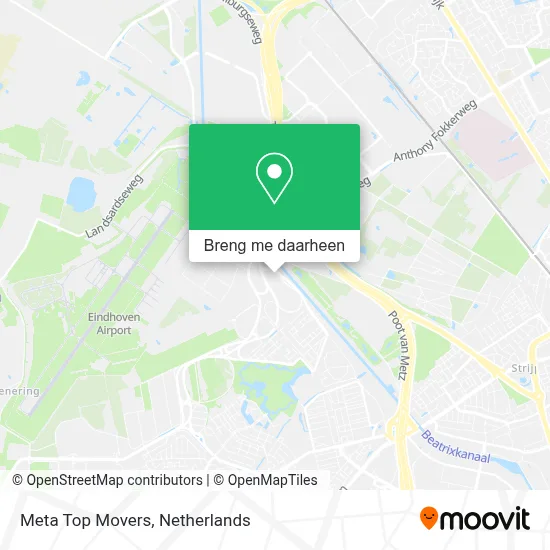 Meta Top Movers kaart