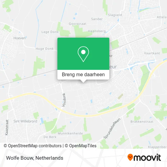 Wolfe Bouw kaart