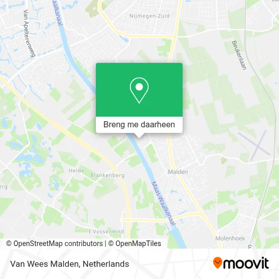 Van Wees Malden kaart