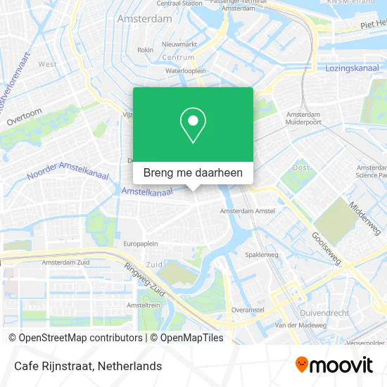 Cafe Rijnstraat kaart